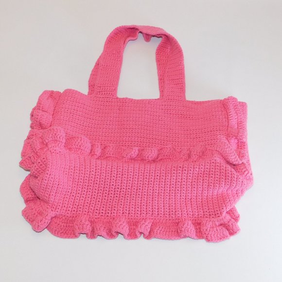 GANNI Crochet Frill Tote - Picture 3 of 6